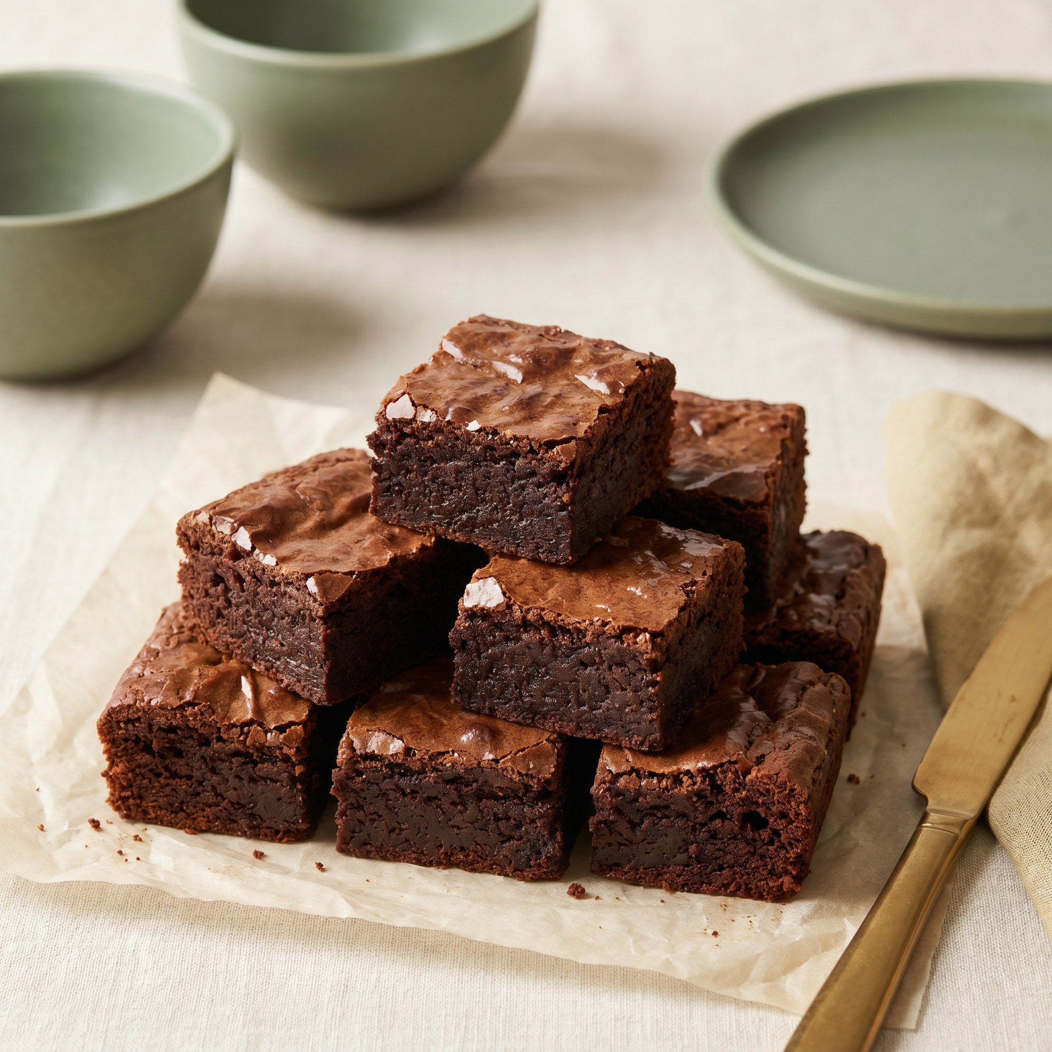 Classic fudgy chocolate brownies